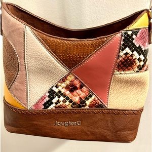 Desigual Patchwork Leather purse